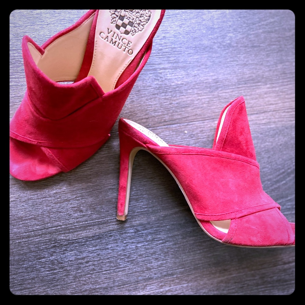 Red Vince Camuto heels